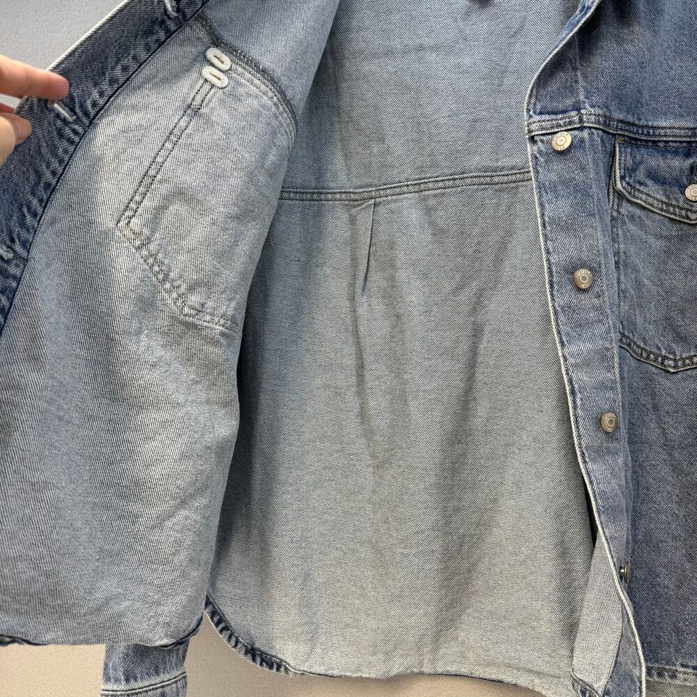 Pistola Denim Shacket Women's XL Blue Pistola Denim Jean Jacket - Picture 4 of 10